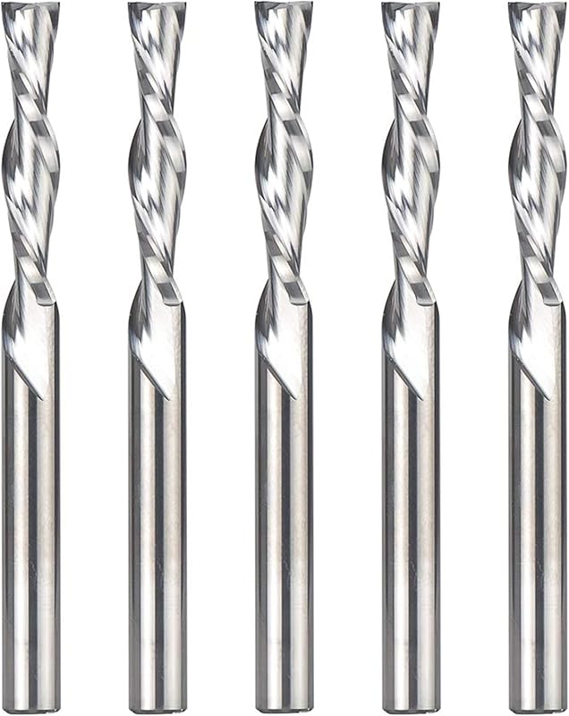 Set 5 brocas enrutador CNC corte descendente 1/4pulg