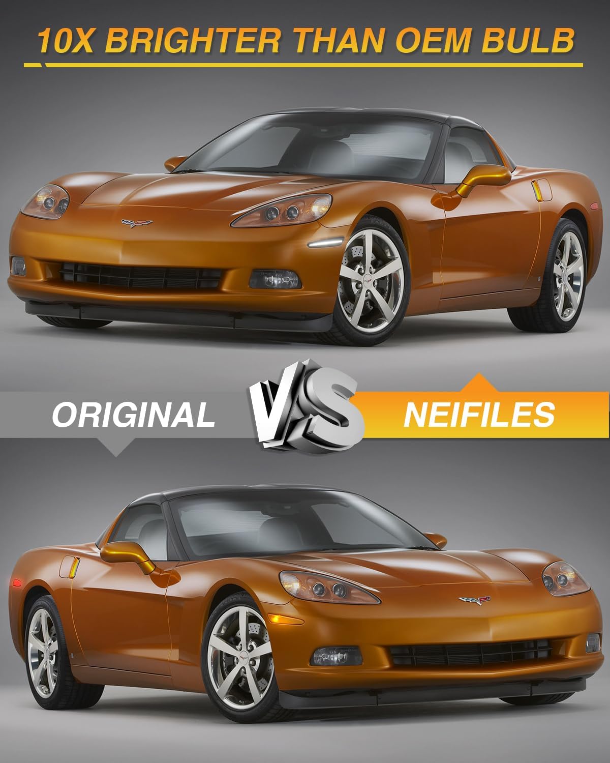 Luces LED blancas para Corvette parachoques pack 2