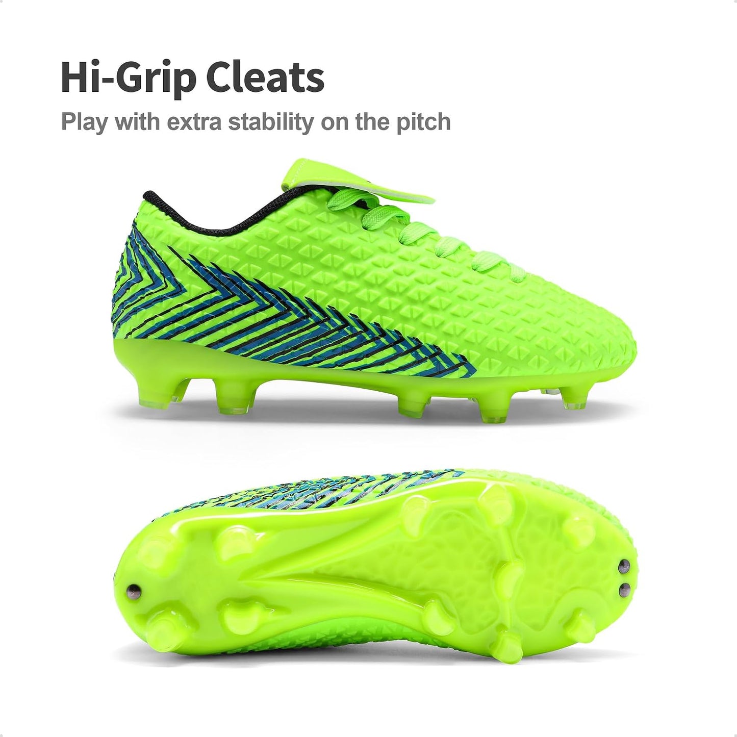 Zapatos fútbol para niños niñas terreno firme