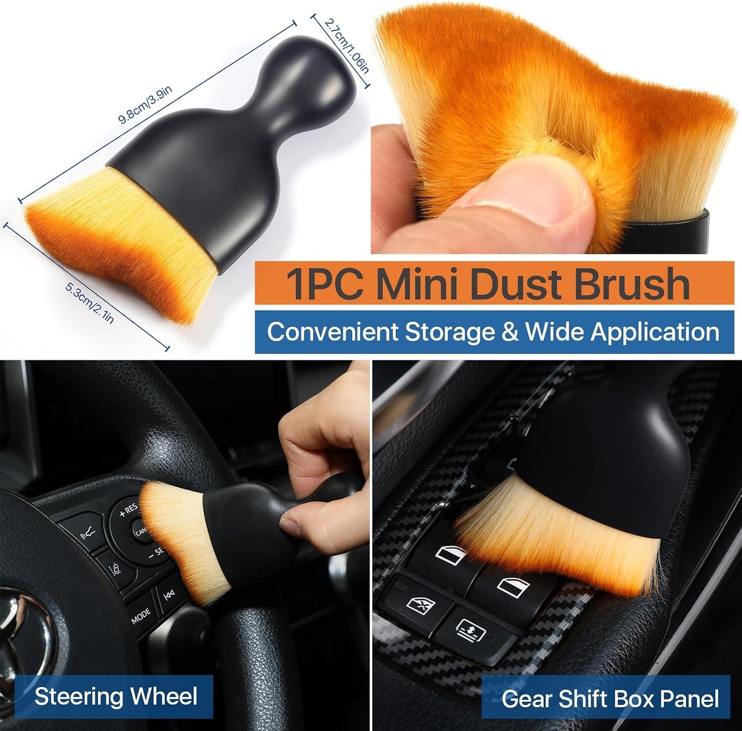 Funda reposabrazos RAV4 2019-25 con cepillo mini cuero