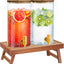 2 Dispensadores Bebida Vidrio 1.5gal Soporte Plegable