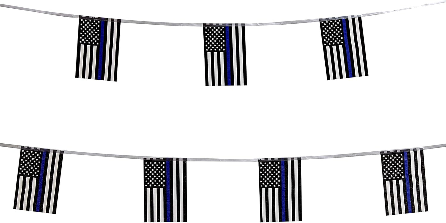 Bandera policía EE.UU. 100ft poliéster decoración