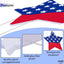 Letreros bandera EE.UU. patio 6 pzas decoración elecciones