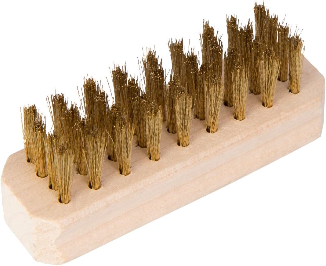 Cepillo neumáticos metal cerdas latón 3-1/4x1pulg