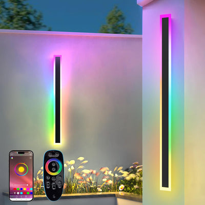 2 Luces Pared RGB 31.4pulg Led Modernas Impermeables IP65