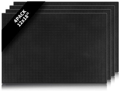 4 Pzas Alfombrilla Bar Silicona Antideslizante 45x30cm