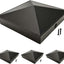 Tapas poste valla 6x6 pulg aluminio recub. polvo exterior