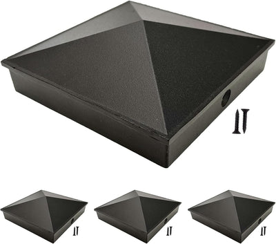 Tapas poste valla 6x6 pulg aluminio recub. polvo exterior