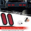 12 Pzas Luces Traseras LED Ovaladas 6" Rojas