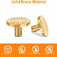 10 Pomos Dorados Latón 1.18pulg para Cajón Cocina Baño