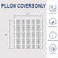 2 Pzas Funda Almohada Cuadrada 16x16" Blanca