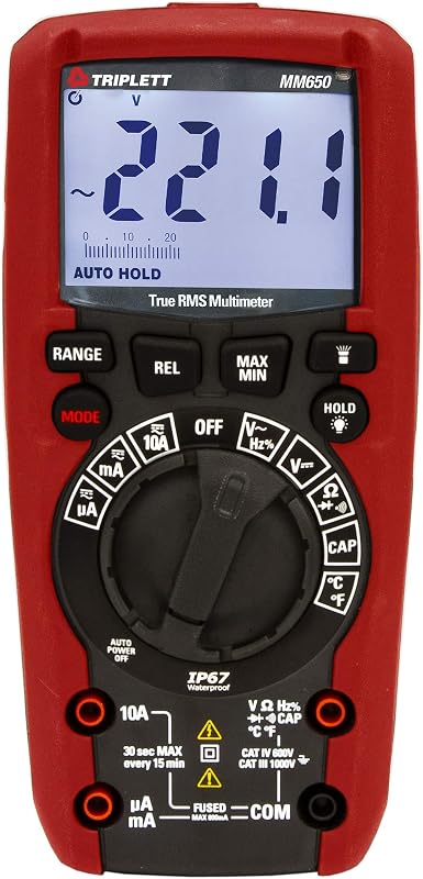 Multímetro digital True RMS 6000 unidades AC/DC