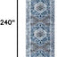 Tapete pasillo 2.6x20ft lavable estilo oriental lana