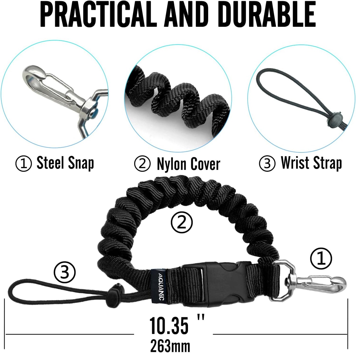 Lanyard anti-perdida con hebilla rápida para deportes