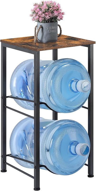 Organiz. botellas agua 5gal con estante soporte jarra