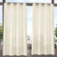2 Cortinas texturizadas semitransparentes 54x108" marfil