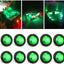 10 Pzas Luces LED Redondas 3/4pulg Verdes Indicador Lateral