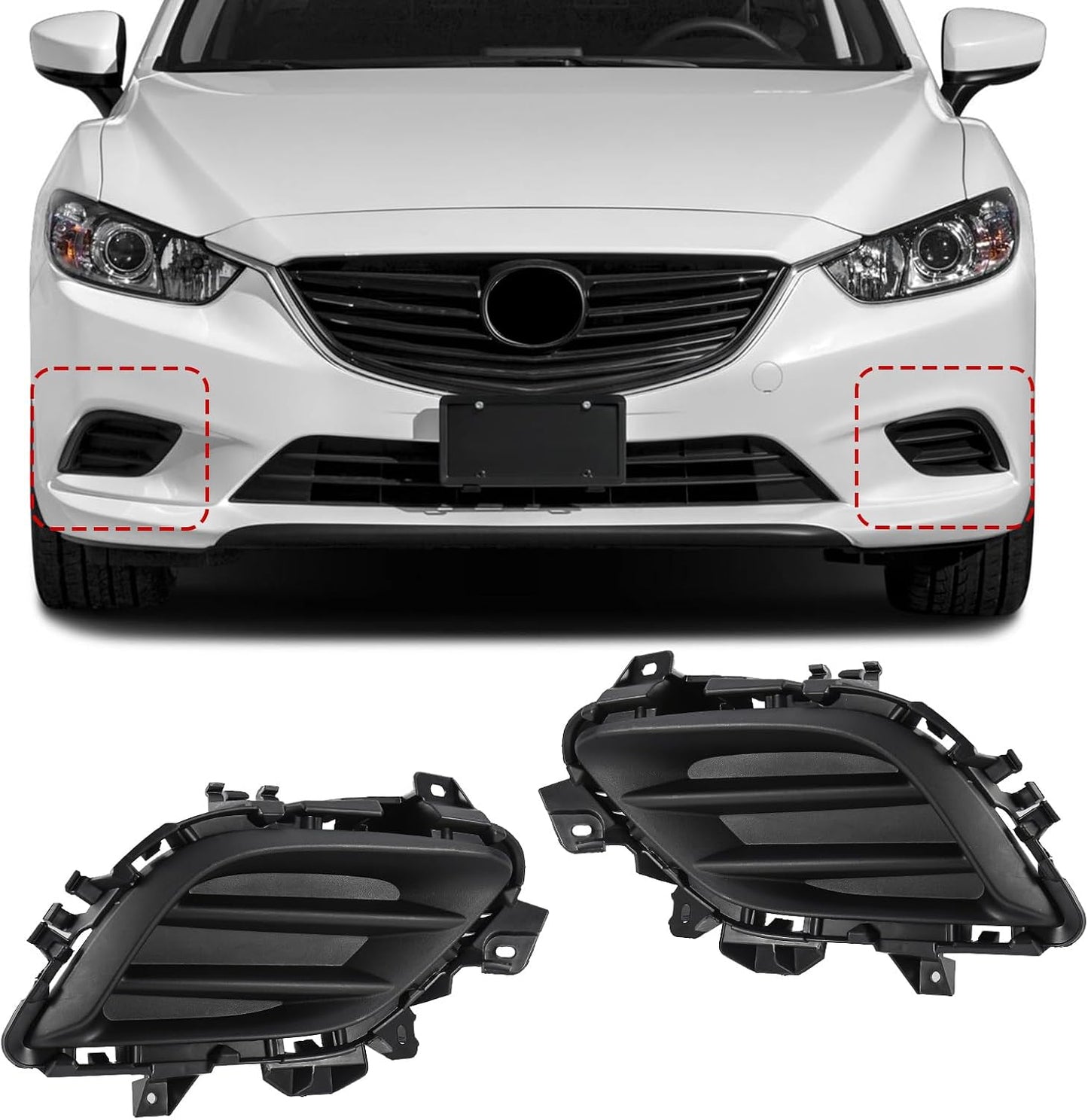 Cubierta luz antiniebla Mazda 6 14-17 reemplaza GHP950C11A