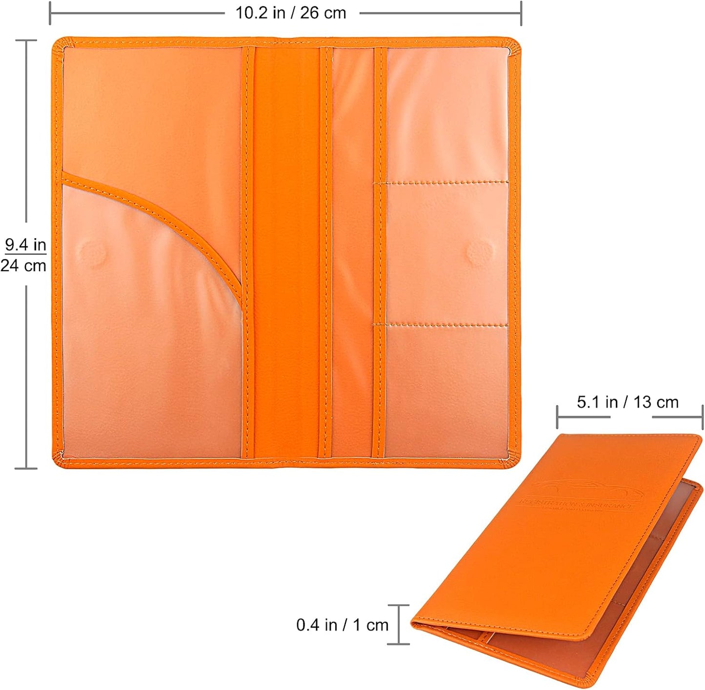 Soporte magnético para documentos auto naranja