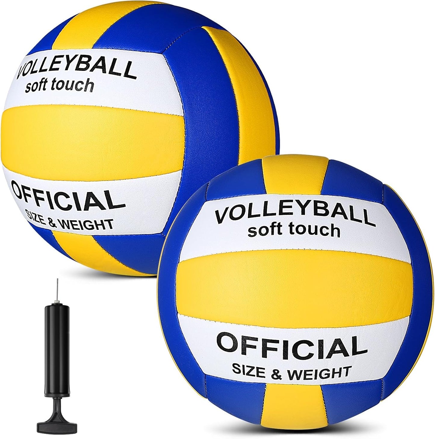 2 Pelotas Voleibol Oficial 5 Impermeables Suaves para Adultos