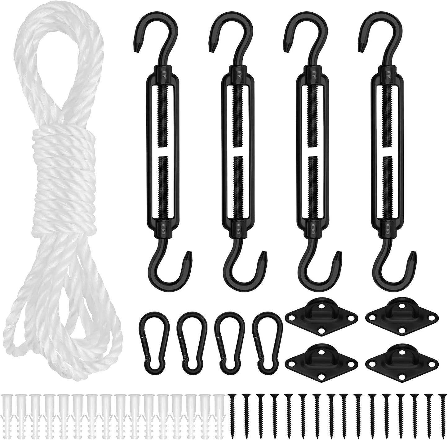 Kit accesorios toldo acero inox 304 patio jardín