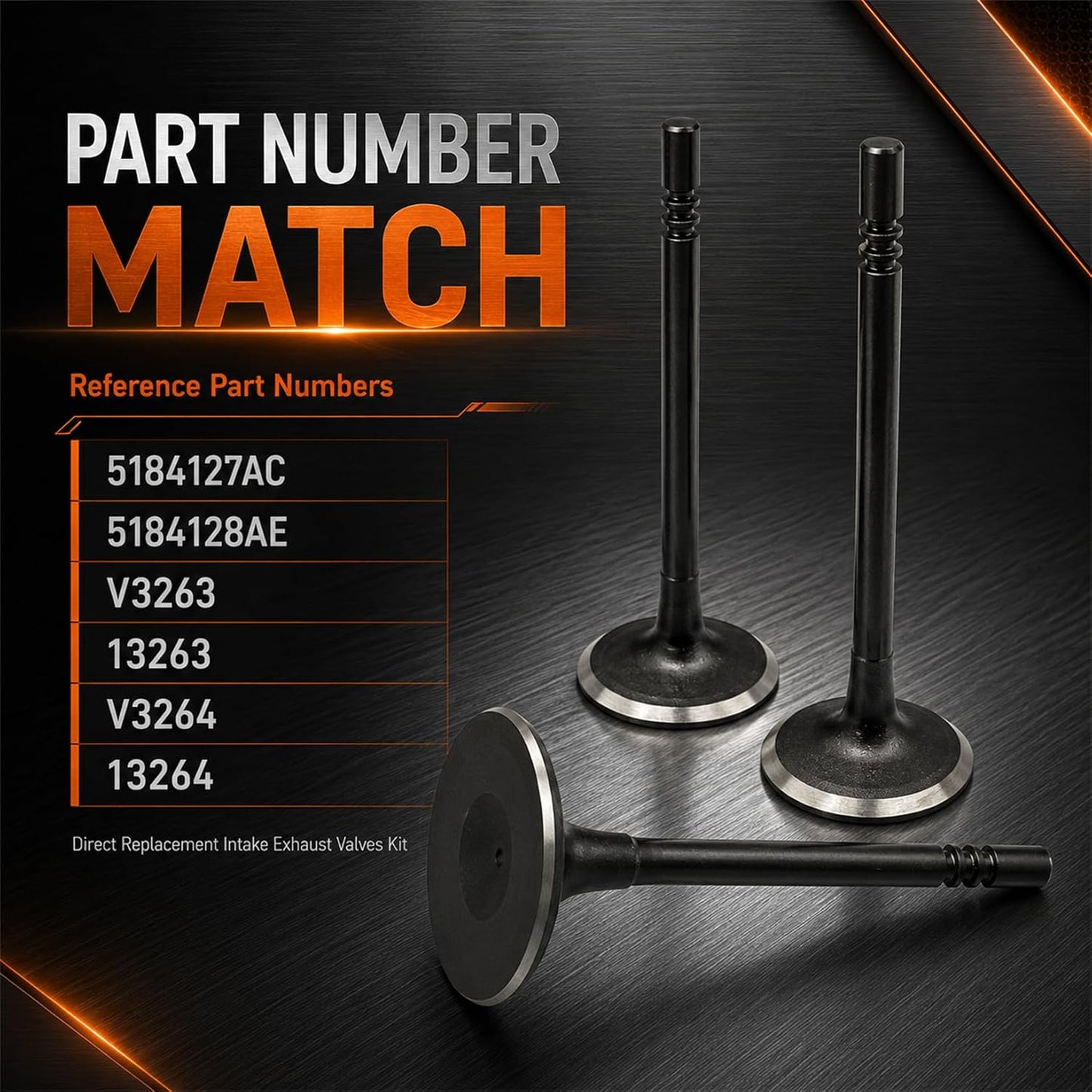 Kit válvulas admisión escape comp Chrysler Dodge Jeep 3.6L