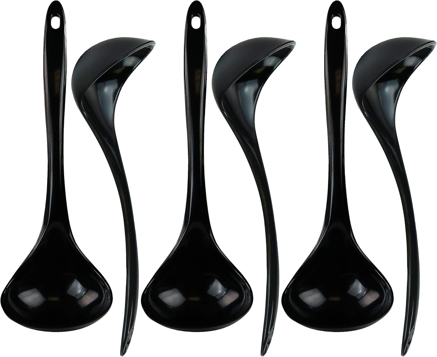Cucharón melamina sopa cocina 10.5pulg set 6 color