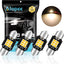 Set 4 bombillas LED DE3022 31mm luz cálida blanca puerta