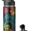 Botella agua aislada 18oz con popote doble pared para niños