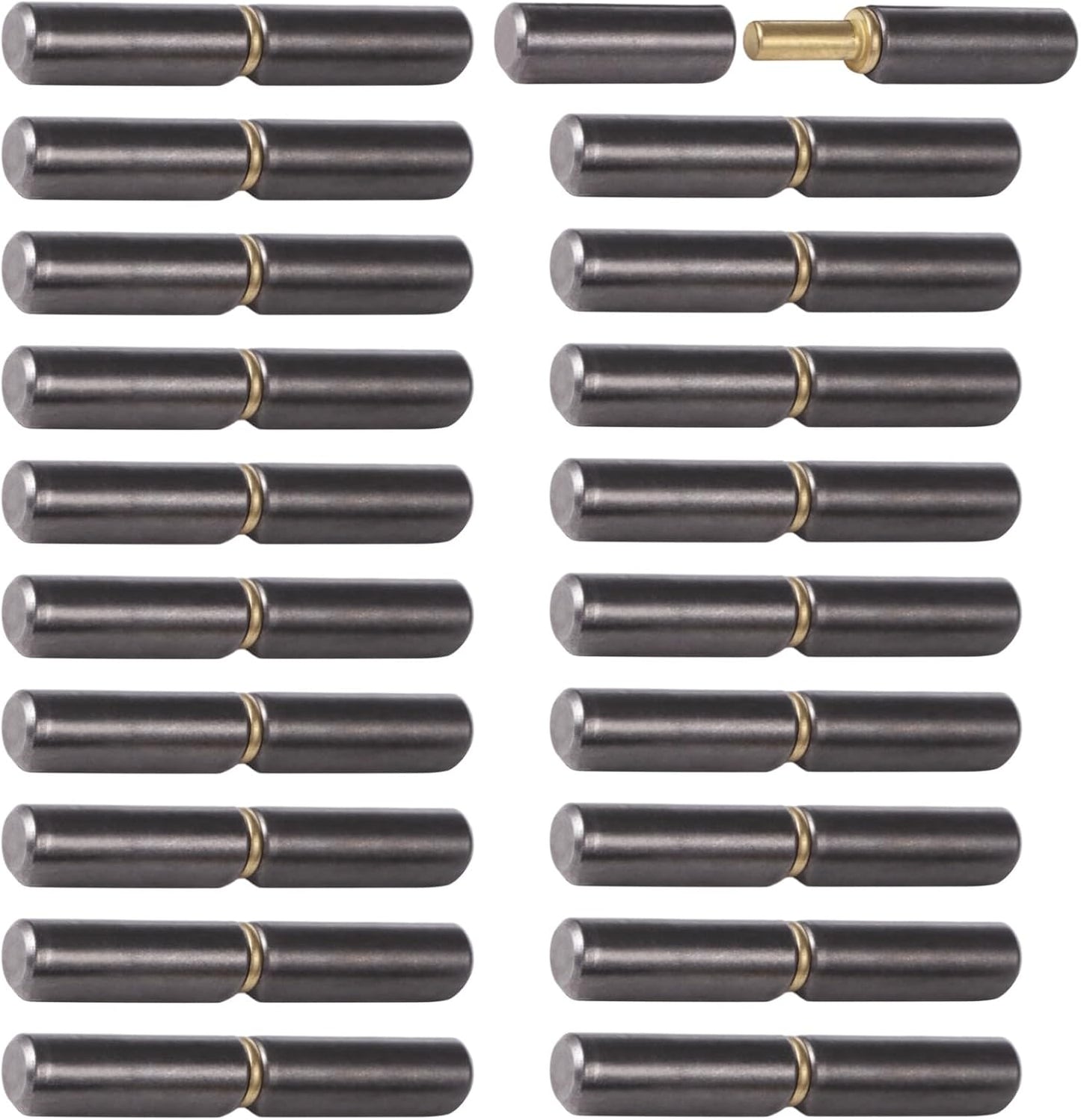 20 Bisagras Soldables 2-1/4pulg Metal Puertas Batientes
