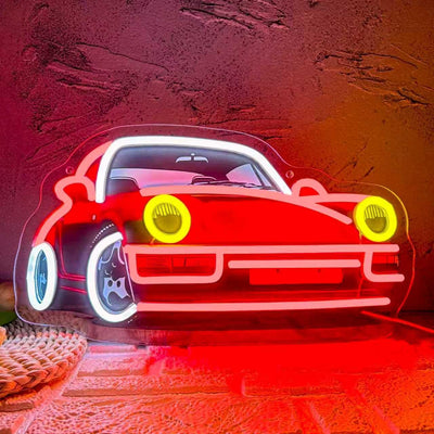 Letrero neón LED USB para garaje bar auto deportivo