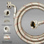 Mangueras lavadora acero inox 20ft con codos 90grados pack 2