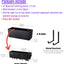 Macetas pared exterior 14pulg 4uds riego auto negro