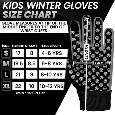 Guantes invierno niños compatibles pantalla táctil nieve esquí