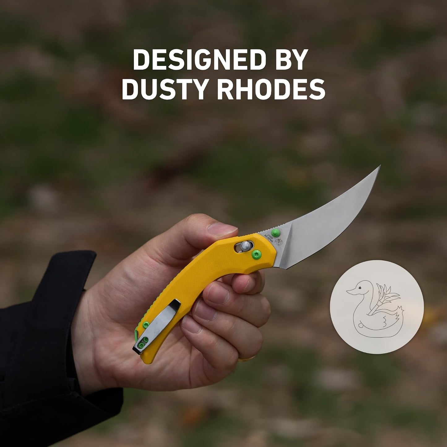 Cuchillo plegable EDC acero AR-RPM9 3.23pulg mango G10