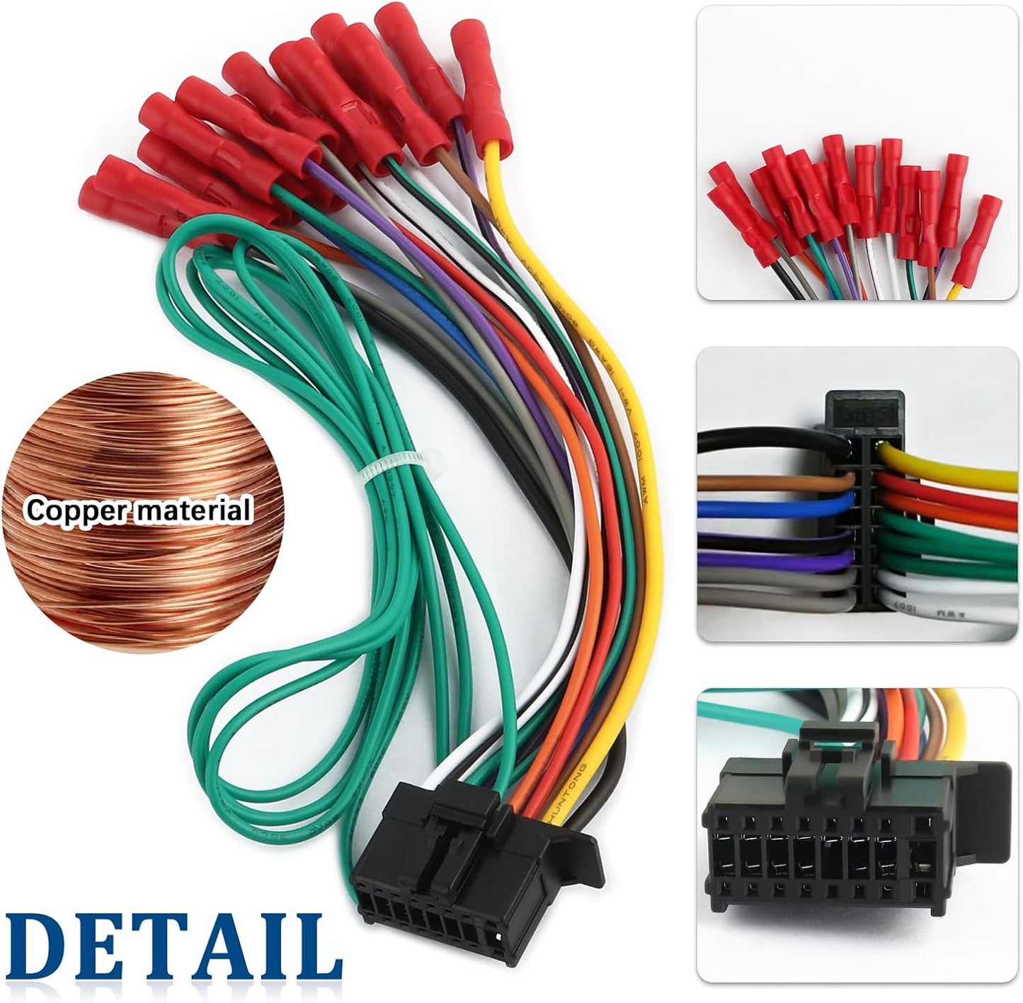 Arnés cableado estéreo 16 pines repuesto Pioneer