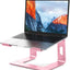 Soporte elevador aluminio para laptop 10-15.6pulg rosa