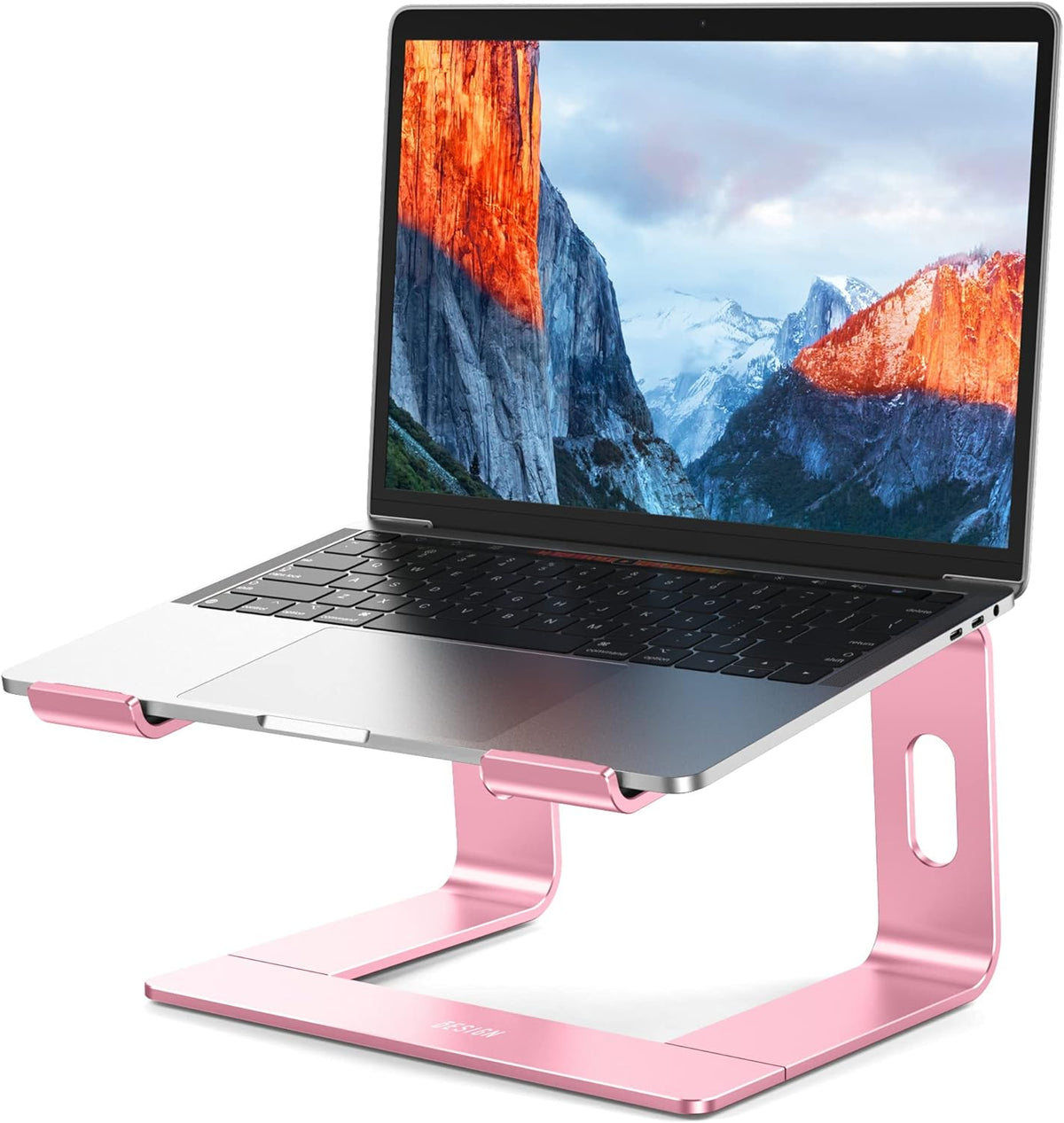 Soporte elevador aluminio para laptop 10-15.6pulg rosa