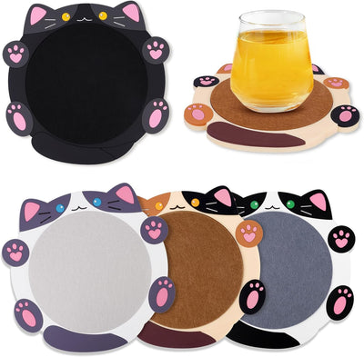 Posavasos para gatos con temática animales para café y té