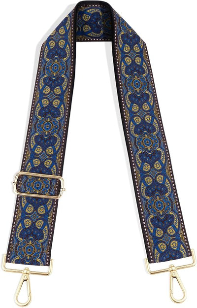 Correa ajustable para bolsos mujer 2pulg ancho 31-56pulg azul