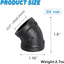 20 Conectores Hierro Fundido Roscados Hembra 3/4pulg Negro