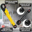 Kit llave angular fontanero para tope y tuercas amarillo