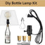 Kit lámpara botella vino broca vidrio 0.354pulg e26 8ft