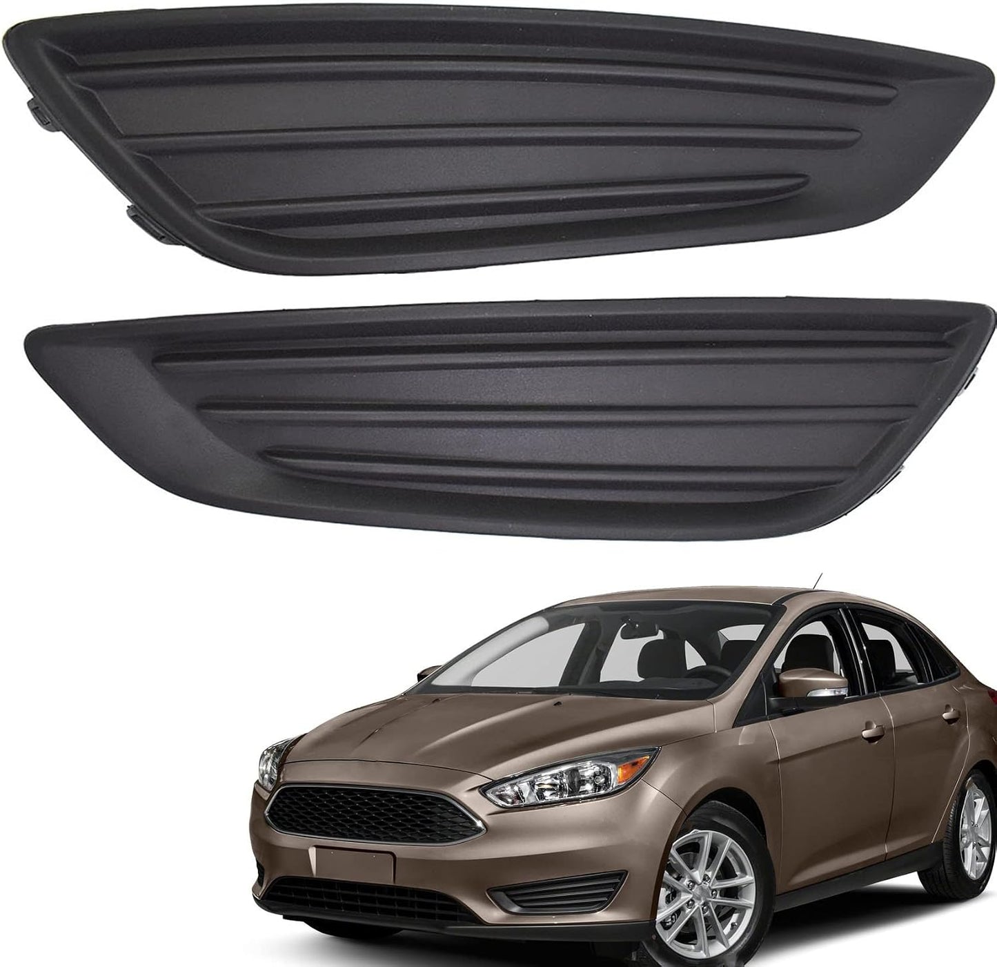 2 Cubiertas faros antiniebla comp Ford Focus 15-18
