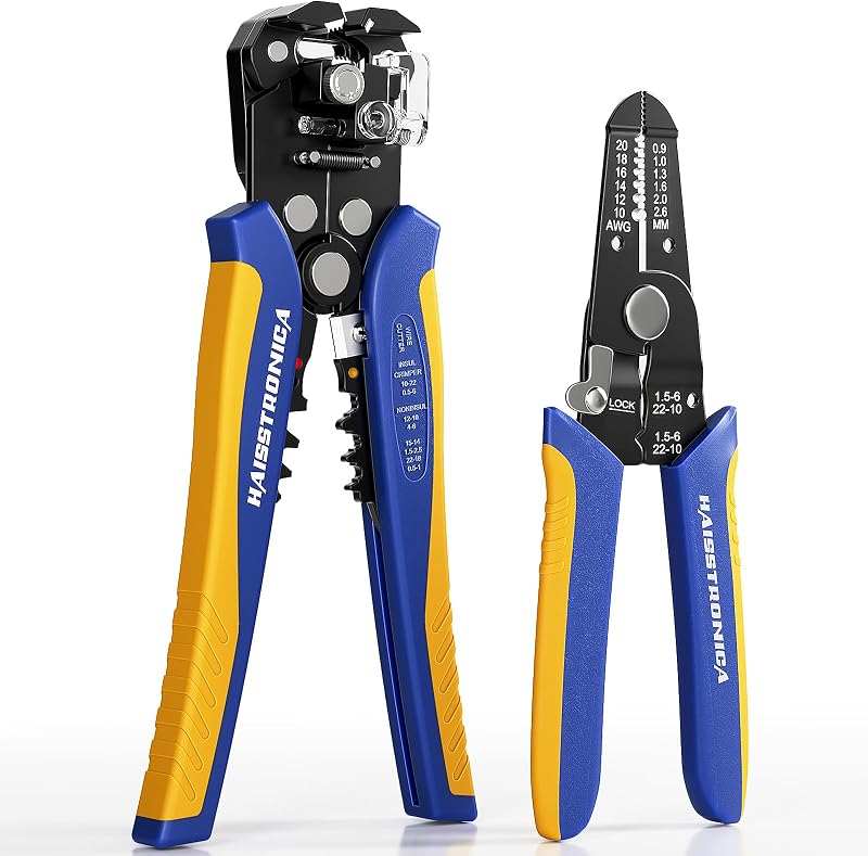Set pelacables autoajustable 10-24 AWG electricista