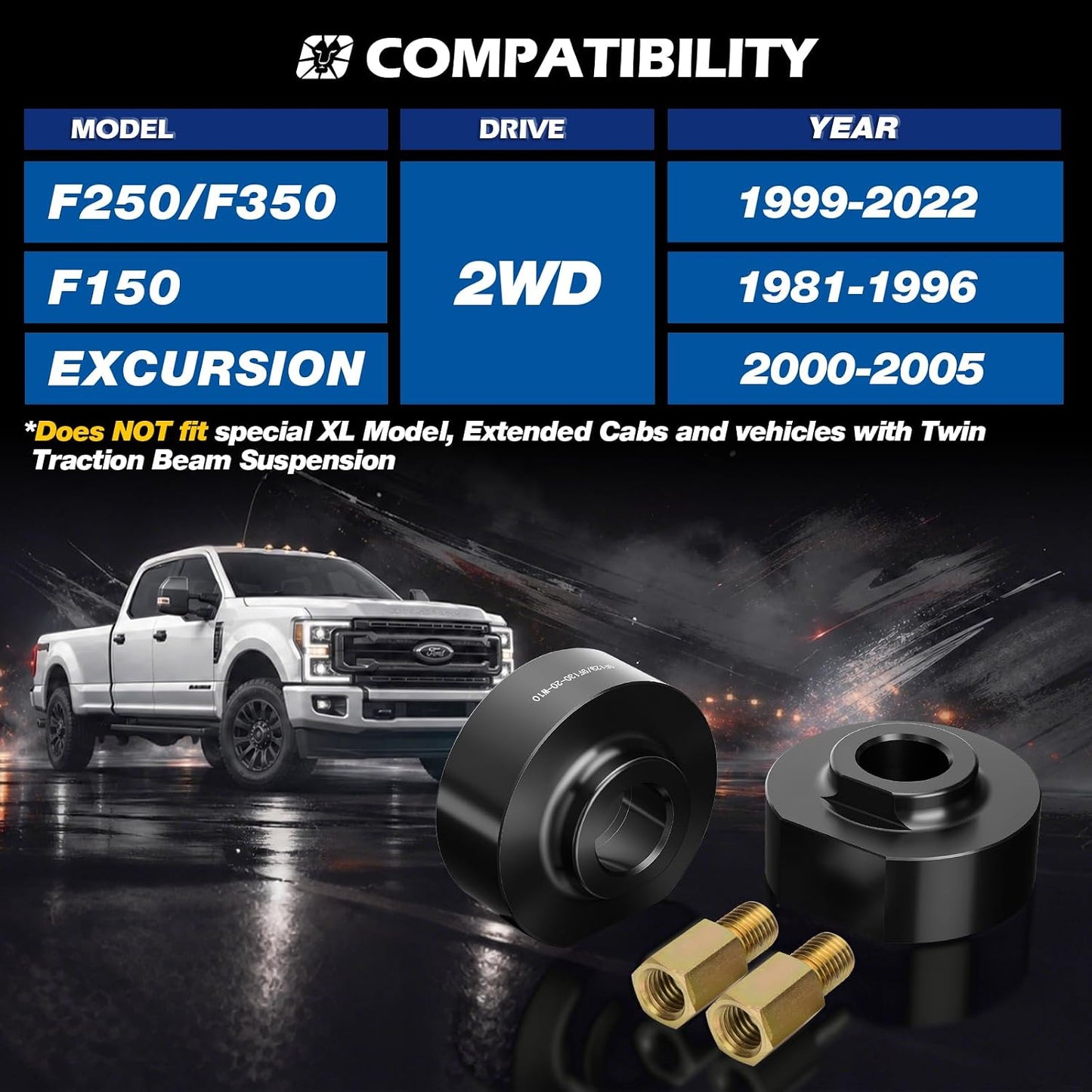 Kit nivelación frontal Ford F150 F250 F350
