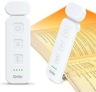 Luz lectura recargable con 3 temperaturas y brillo ajustable