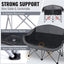 Silla doble plegable camping 2 personas 600lb con portavasos