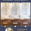 2 Pzas Apliques Baño Dorado Cristal 3000K-6000K