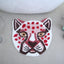 Alfombra pequeña con diseño de tigre para baño y dormitorio